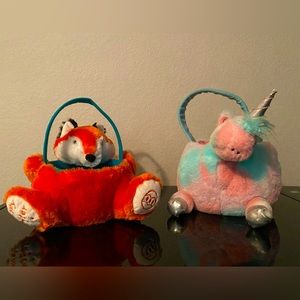 Dan Dee Collector’s choice Fox and Unicorn Easter baskets